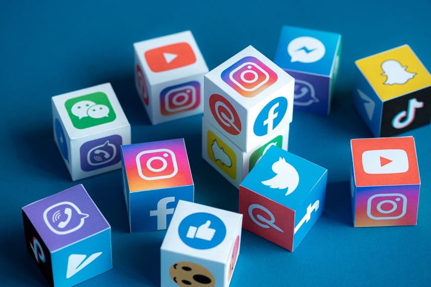 social media platforms Various platforms such as Facebook, Pinterest and YouTube