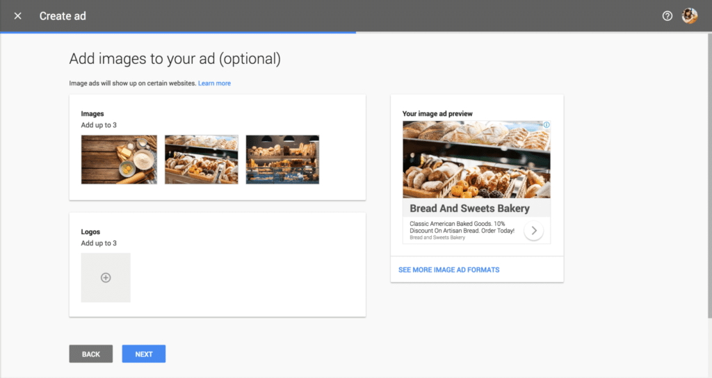 Google Ads Smart Campaign example